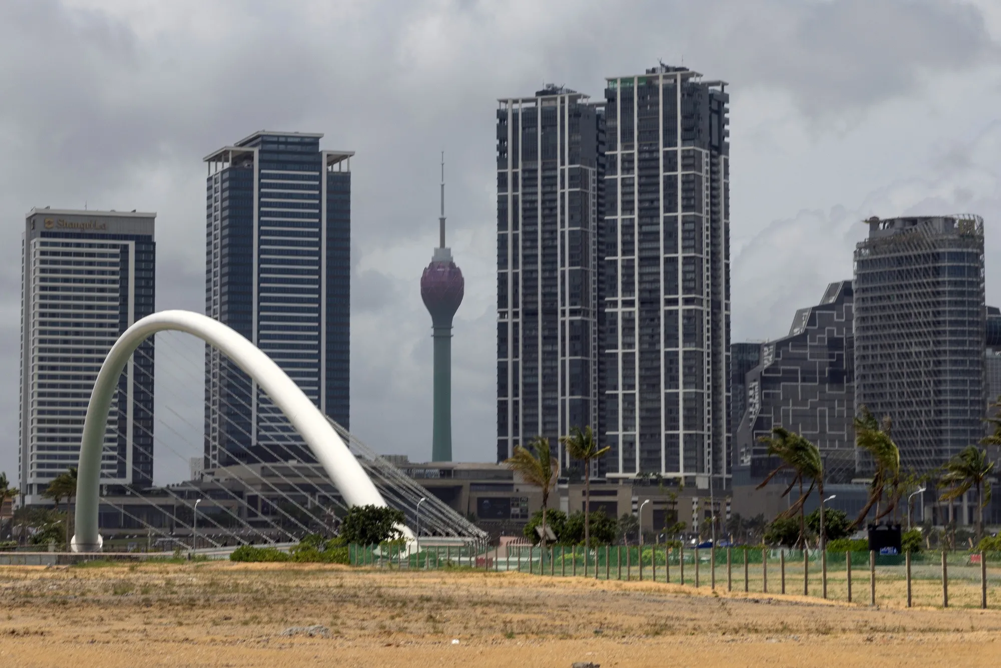 The Colombo Lotus Tower and buildings at the Port City Colombo economic zone in Colombo, Sri Lanka, on Wednesday, May 22, 2024.