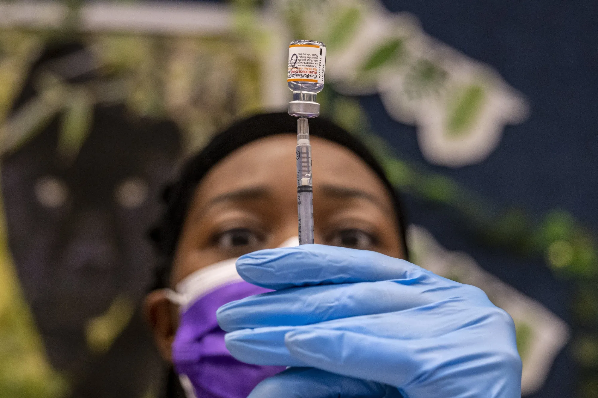 A nurse prepares a pediatric dose of the&nbsp;Covid-19 vaccine&nbsp;in San Jose, California.