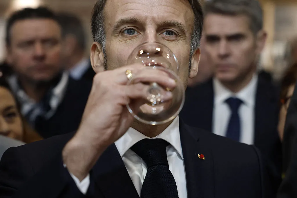 Emmanuel Macron. A stiff drink needed.