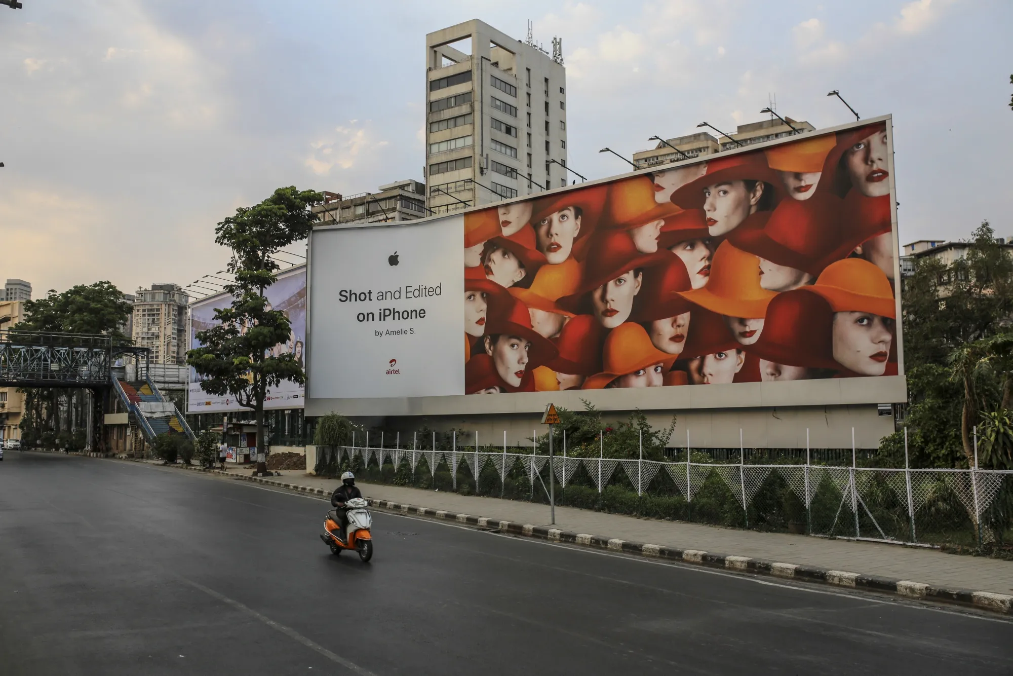 A billboard for the Apple Inc. iPhone in Mumbai in April of 2021.&nbsp;