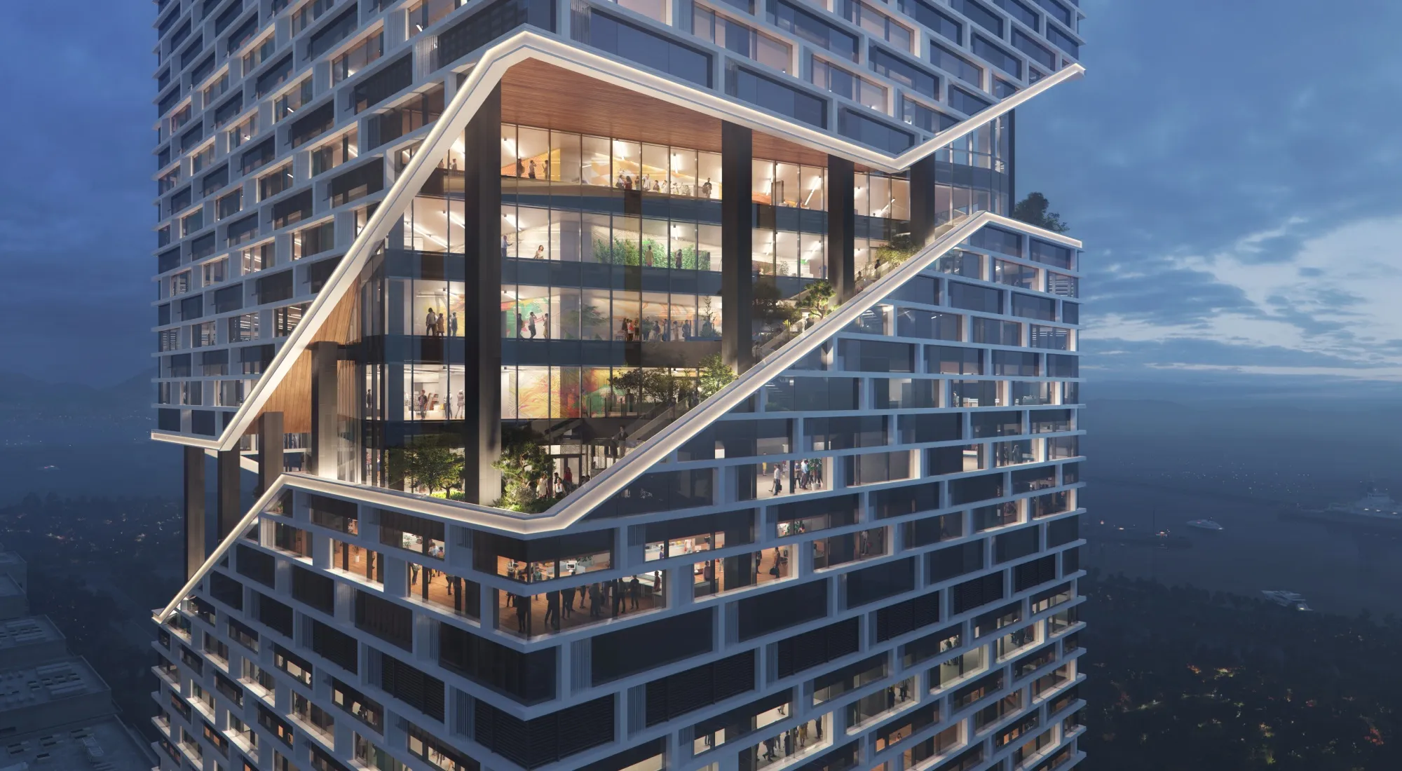 An artist rendering of Vivo’s future headquarters in Shenzhen.
