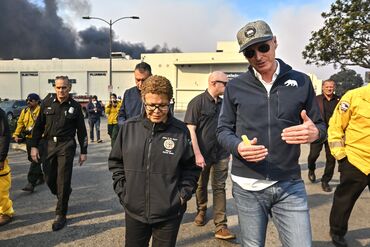 Powerful Winds Fuel Multiple Fires Across Los Angeles Area