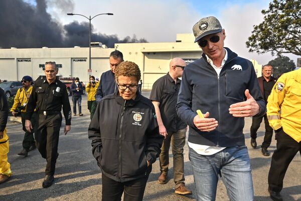 Powerful Winds Fuel Multiple Fires Across Los Angeles Area