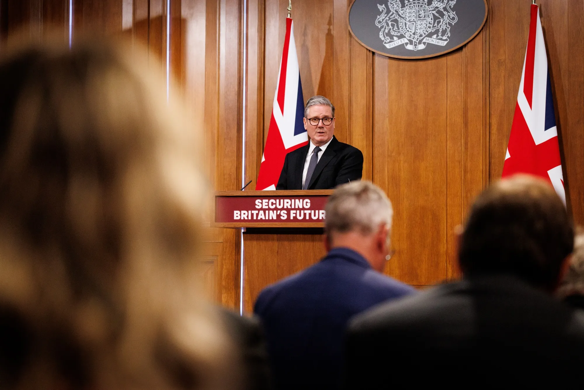 UK Prime Minister Keir Starmer delivers a speech on his immigration plans on May 12.