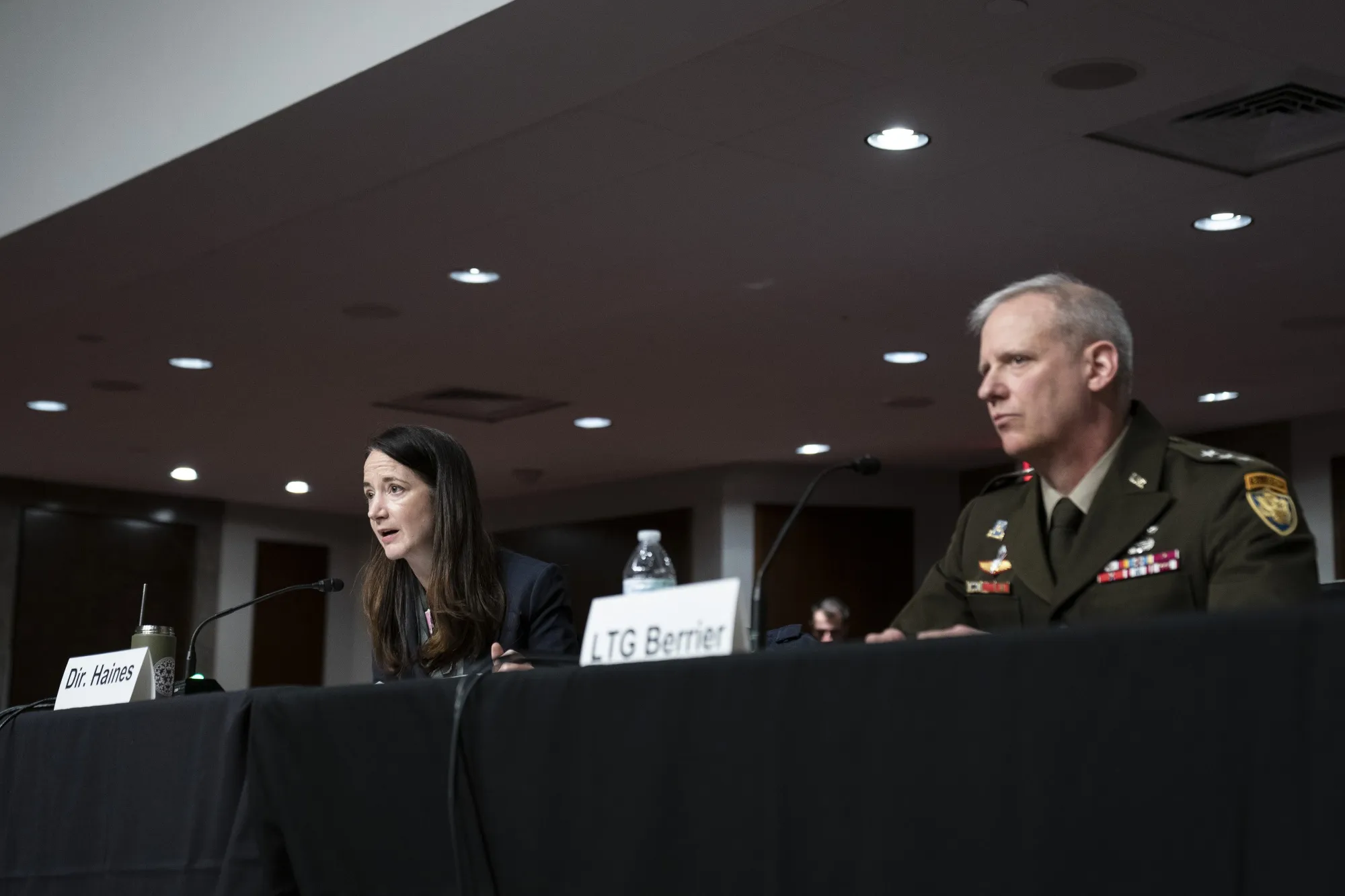 Avril Haines, left, and Scott Berrier.