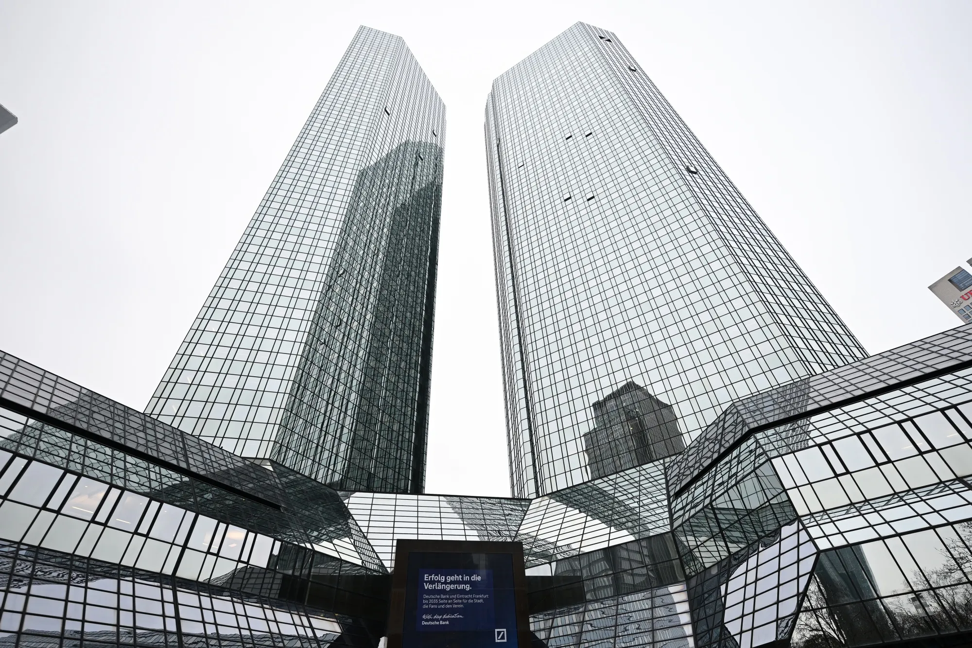The headquarters of Deutsche Bank AG in Frankfurt, on Jan. 28.