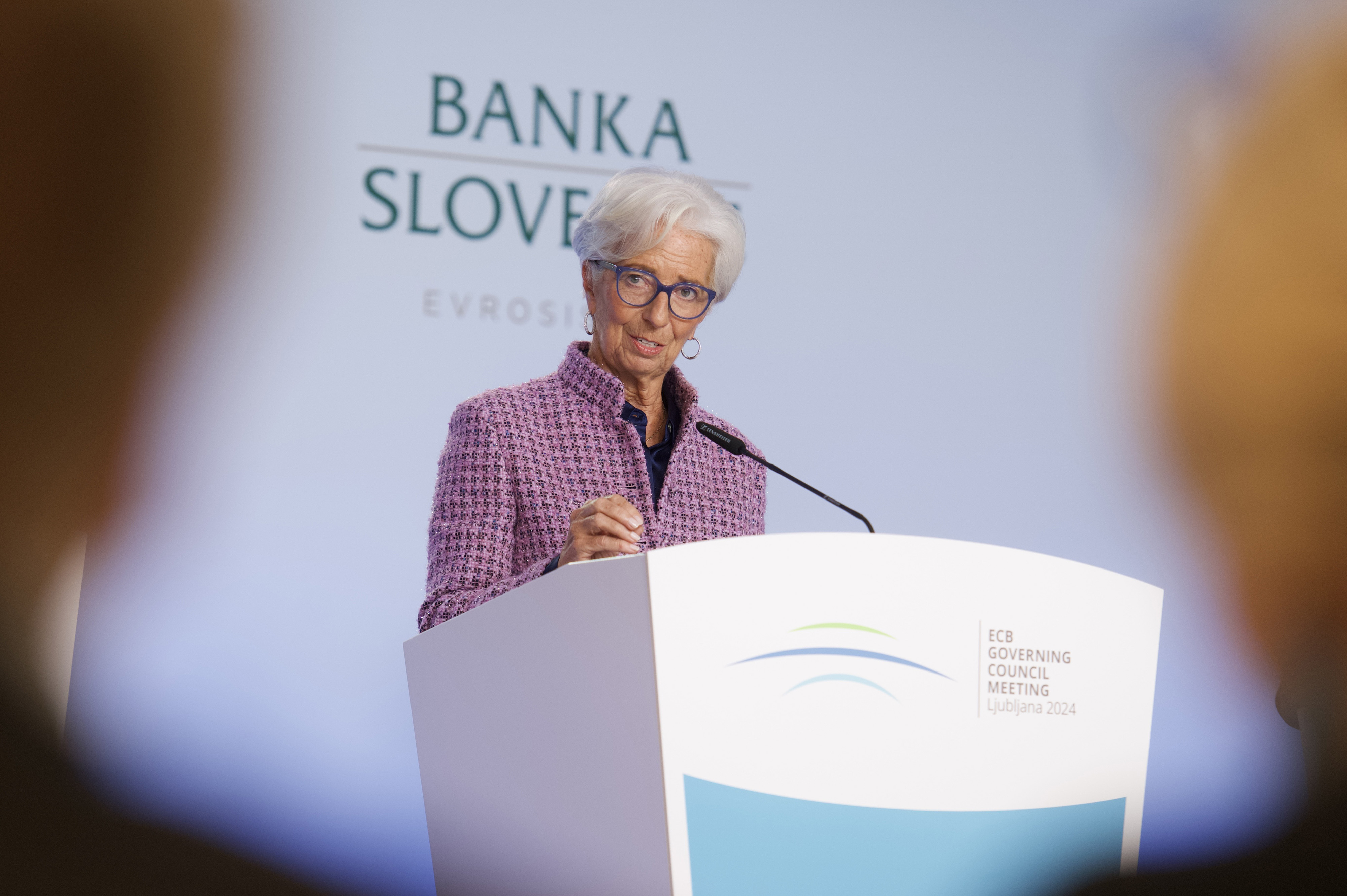 Christine Lagarde in Brdo, Slovenia.