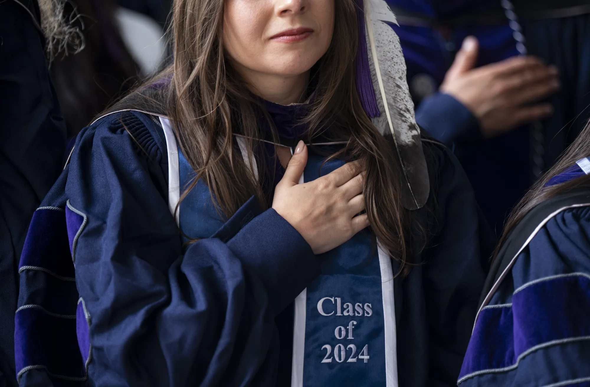 Graduates at a ceremony in Washington, DC.
