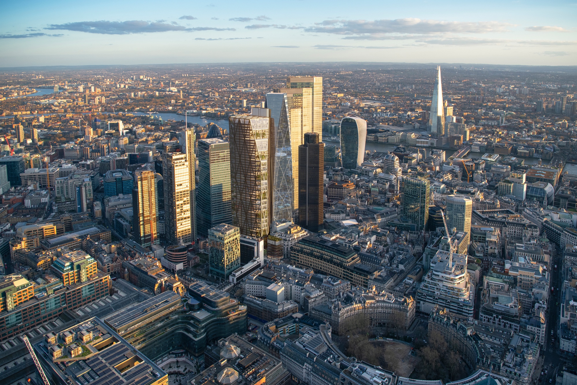 Aerial view of Brookfield's Bishopsgate development.