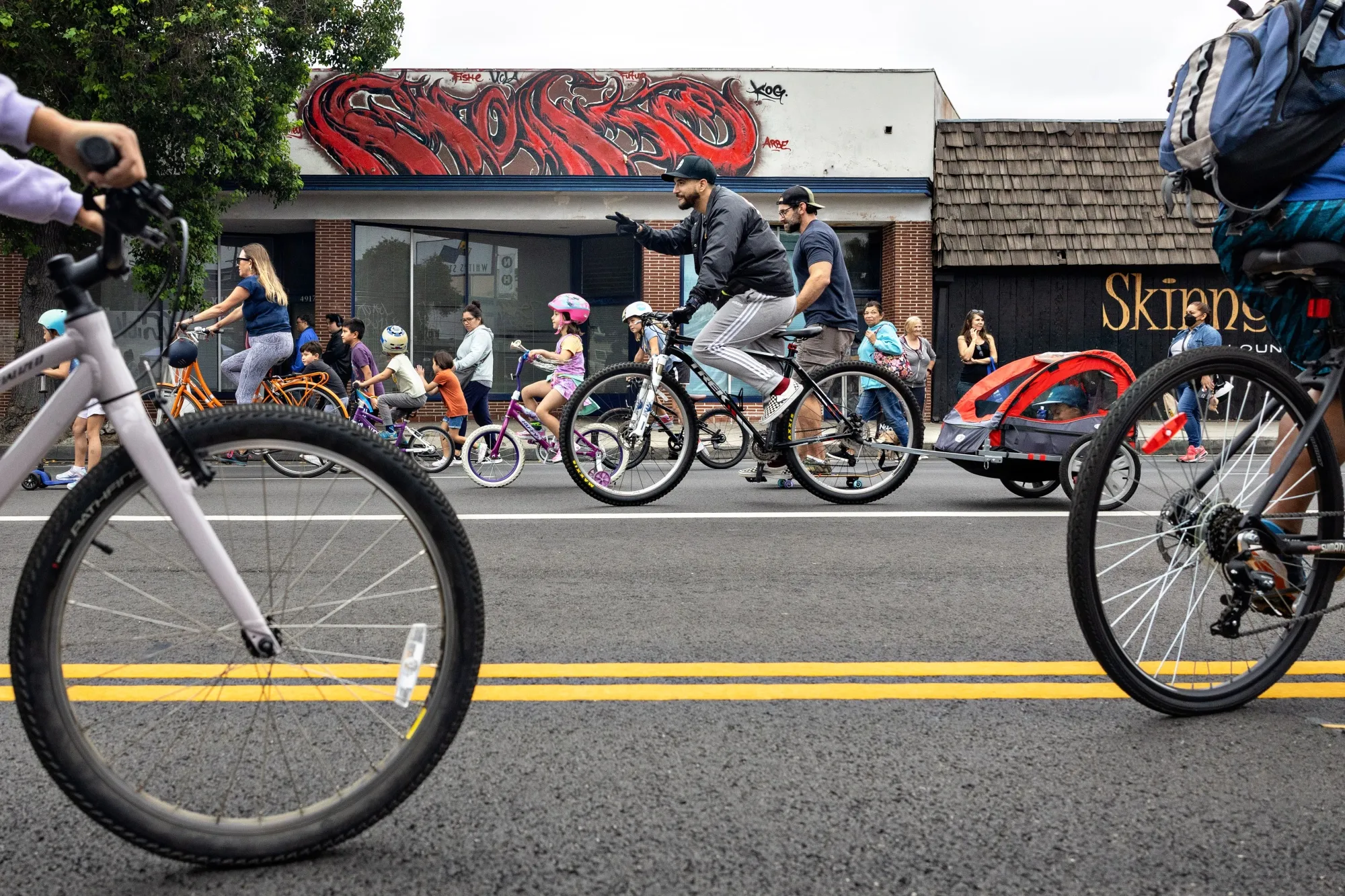 Bikes claim the streets of&nbsp;North Hollywood in September 2023.&nbsp;