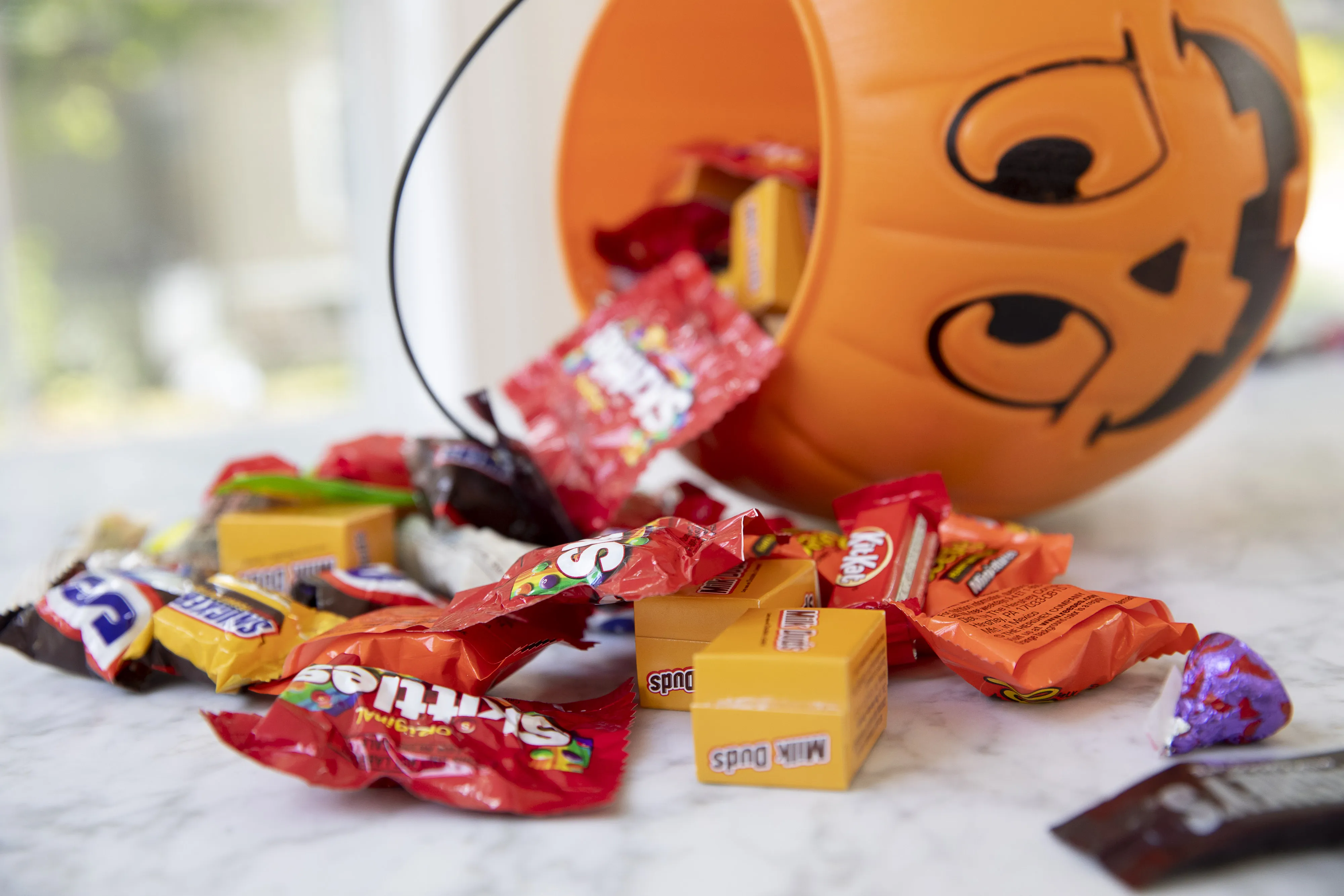 Halloween candies from Mars and Hershey.