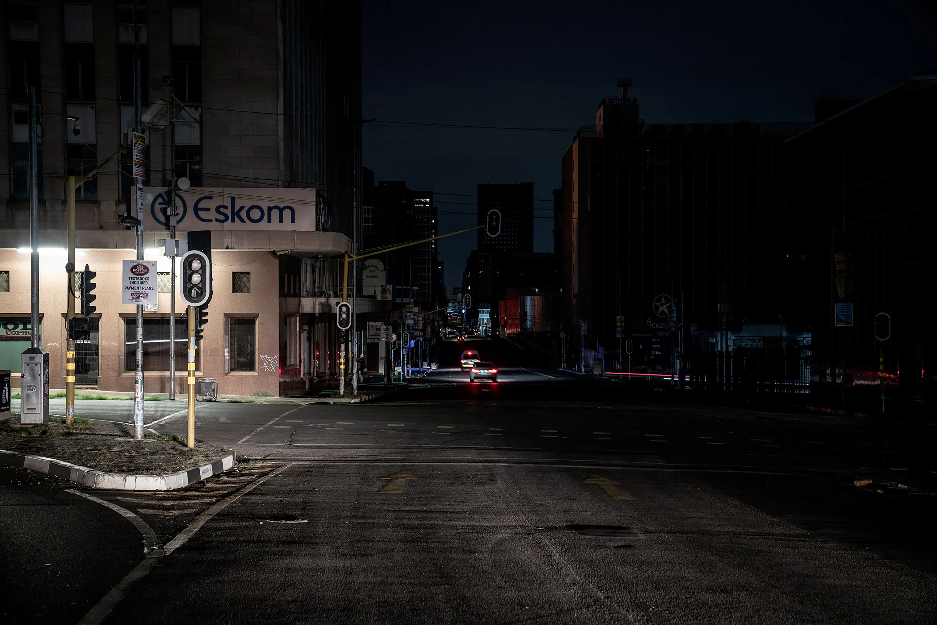 An Eskom office during load-shedding&nbsp;in Johannesburg, South Africa.