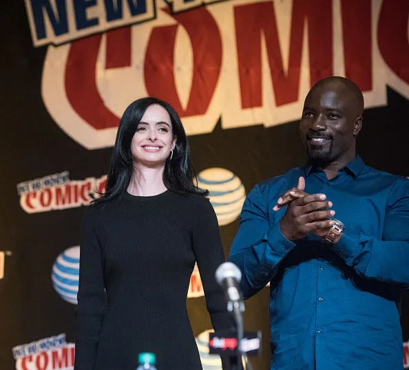 Krysten Ritter plays a superheroine in "Jessica Jones." More "super" than "heroine."
