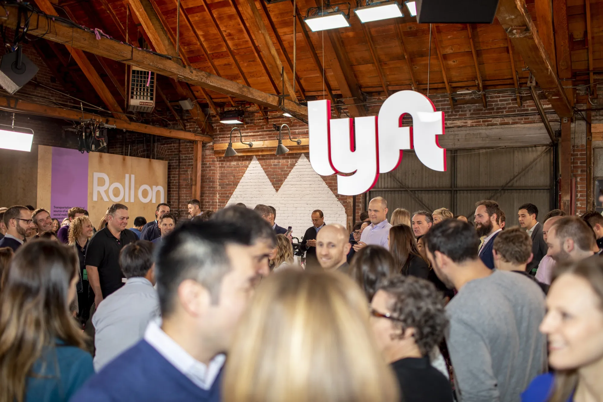 The Lyft Inc. initial public offering (IPO) at the company's new service center in Los Angeles.