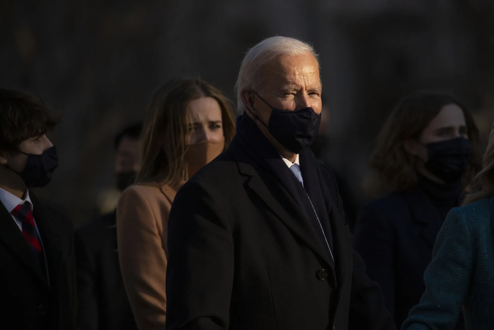 Joe Biden walks on Pennsylvania Avenue during the 59th presidential inauguration parade in Washington, D.C. on Jan. 20.