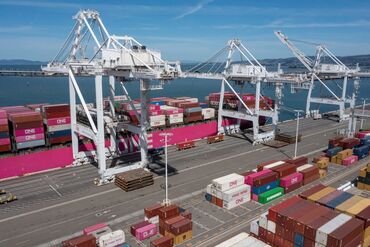 Port Of Oakland Ahead Of US Imports And Exports Figures