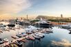 Port Vell harbour in Barcelona.
