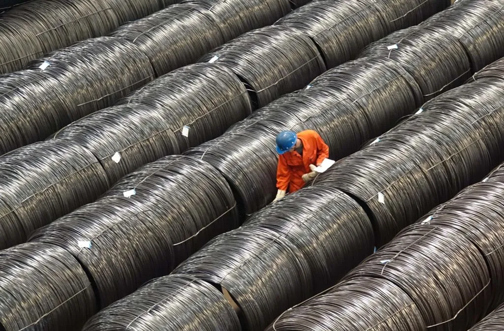 Steel profits are dependent on shadow banks' leverage.
