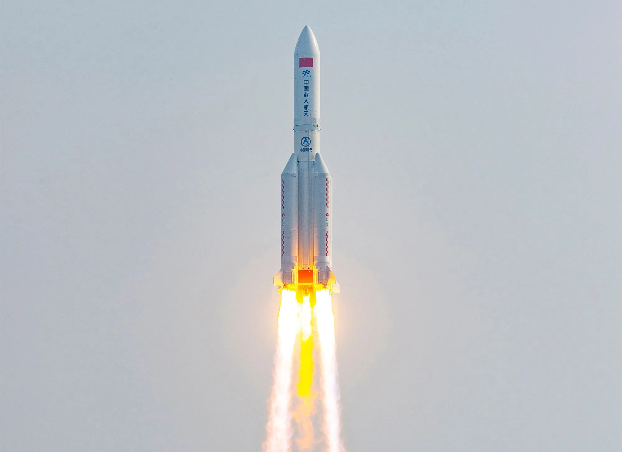A Long March 5B rocket&nbsp;lifts off from the Wenchang Space Launch Centre, Hainan Province on Oct.&nbsp;31.