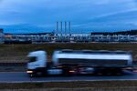 A tanker passes the gas receiving station of the&nbsp;Nord Stream project&nbsp;in Lubmin, Germany.