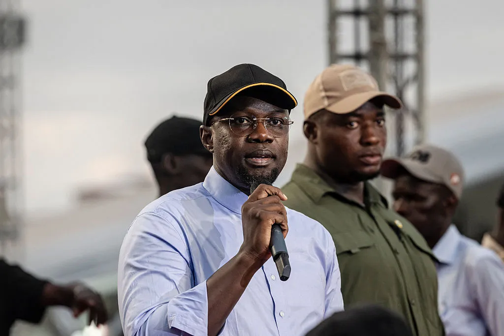 Ousmane Sonko&nbsp;in Dakar.