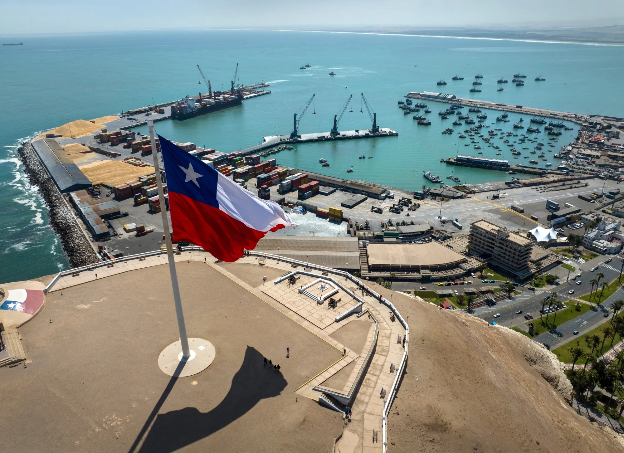 The Port of Arica in Arica, Chile.&nbsp;