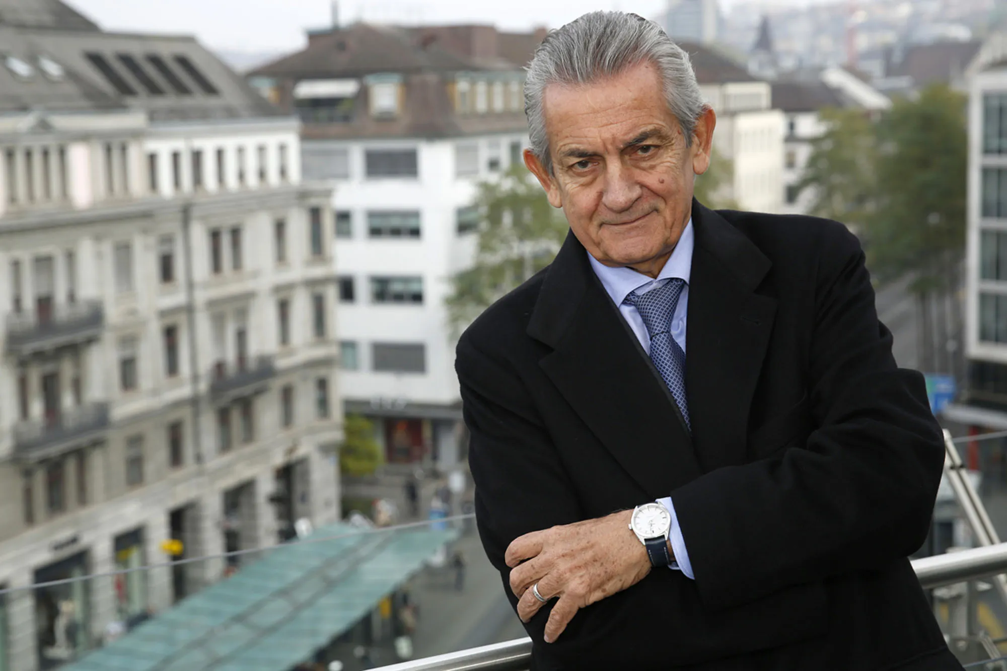 Stephen Urquhart, president of Omega, a unit of Swatch Group AG, poses for a photograph.
