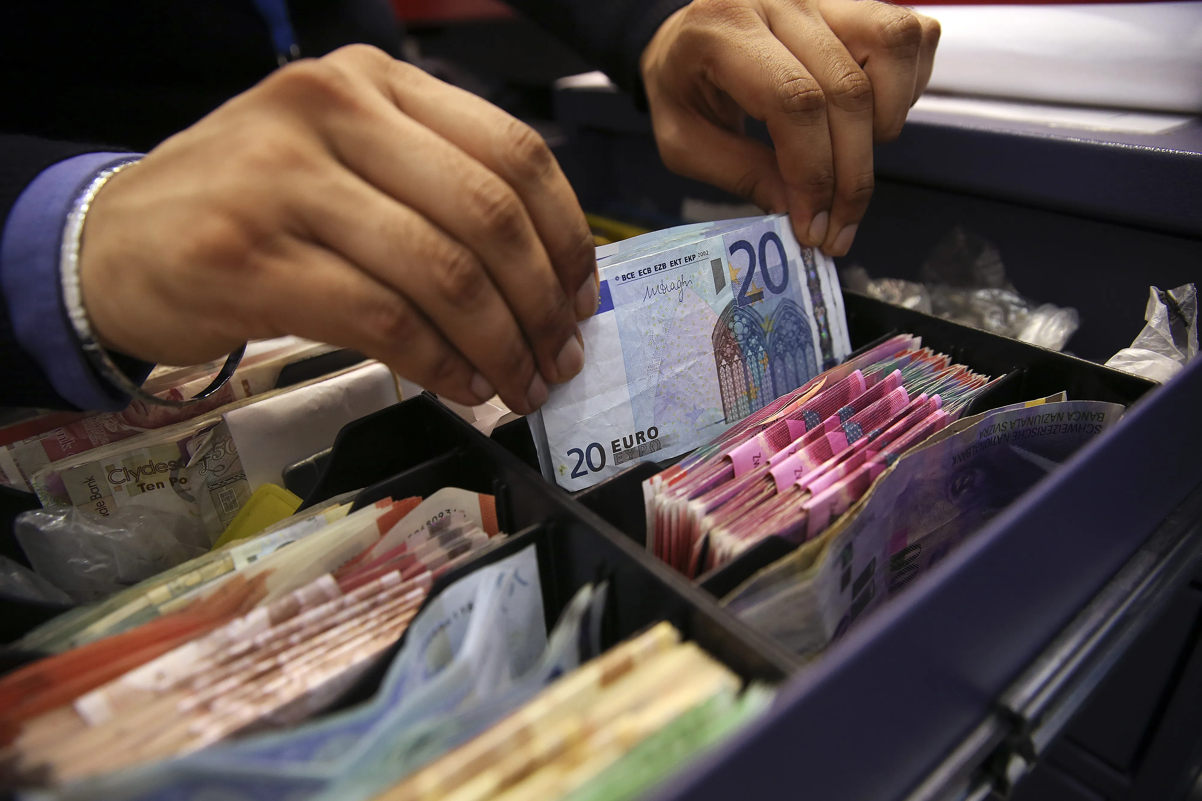 Euro Banknotes As Currency Declines To Nine-Year Low