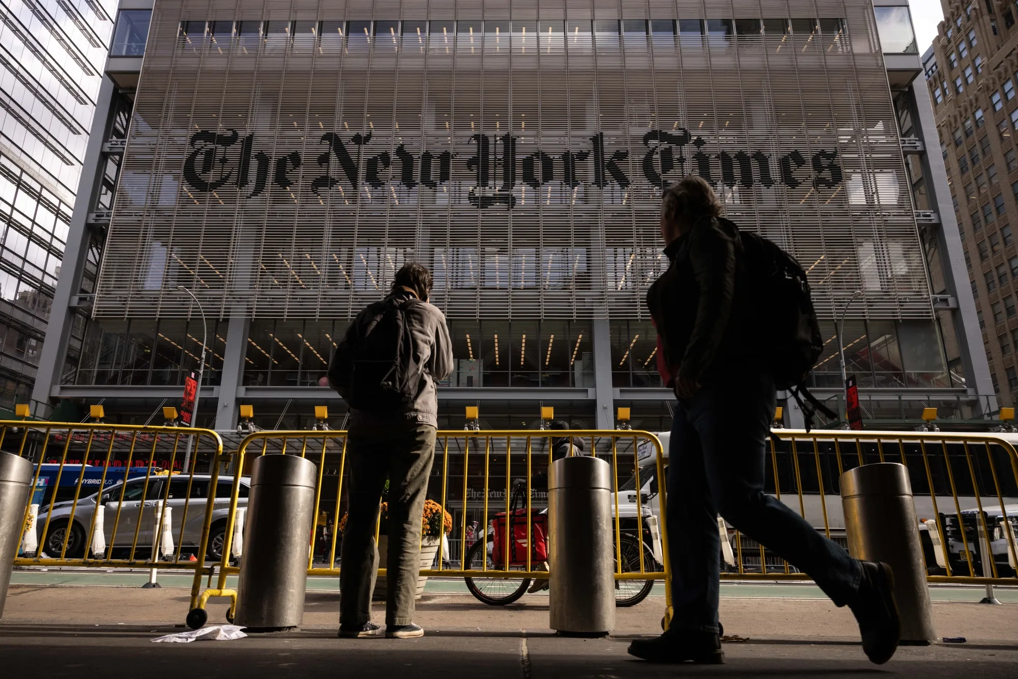 The New York Times headquarters.