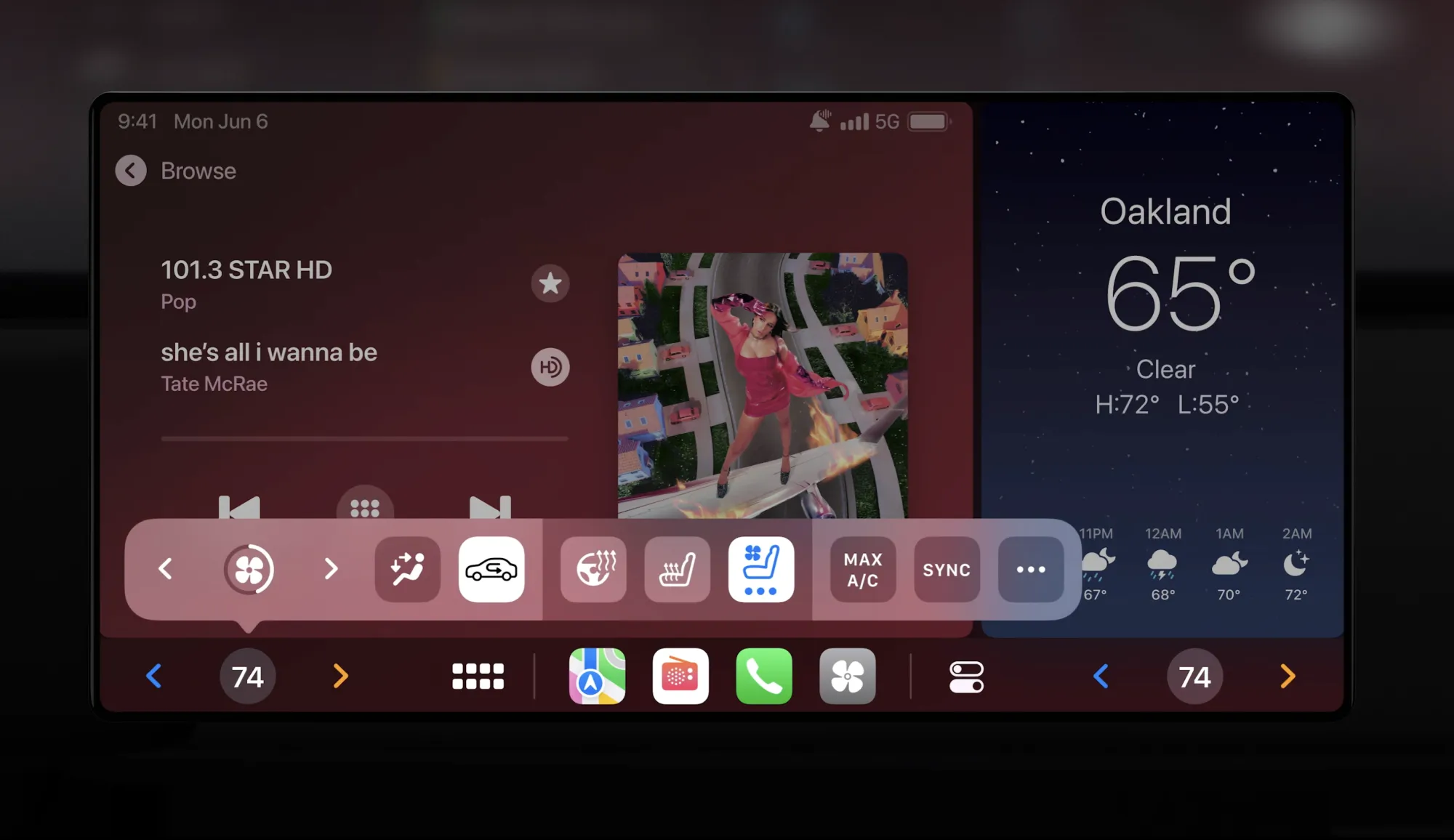 Apple’s next-generation CarPlay interface.