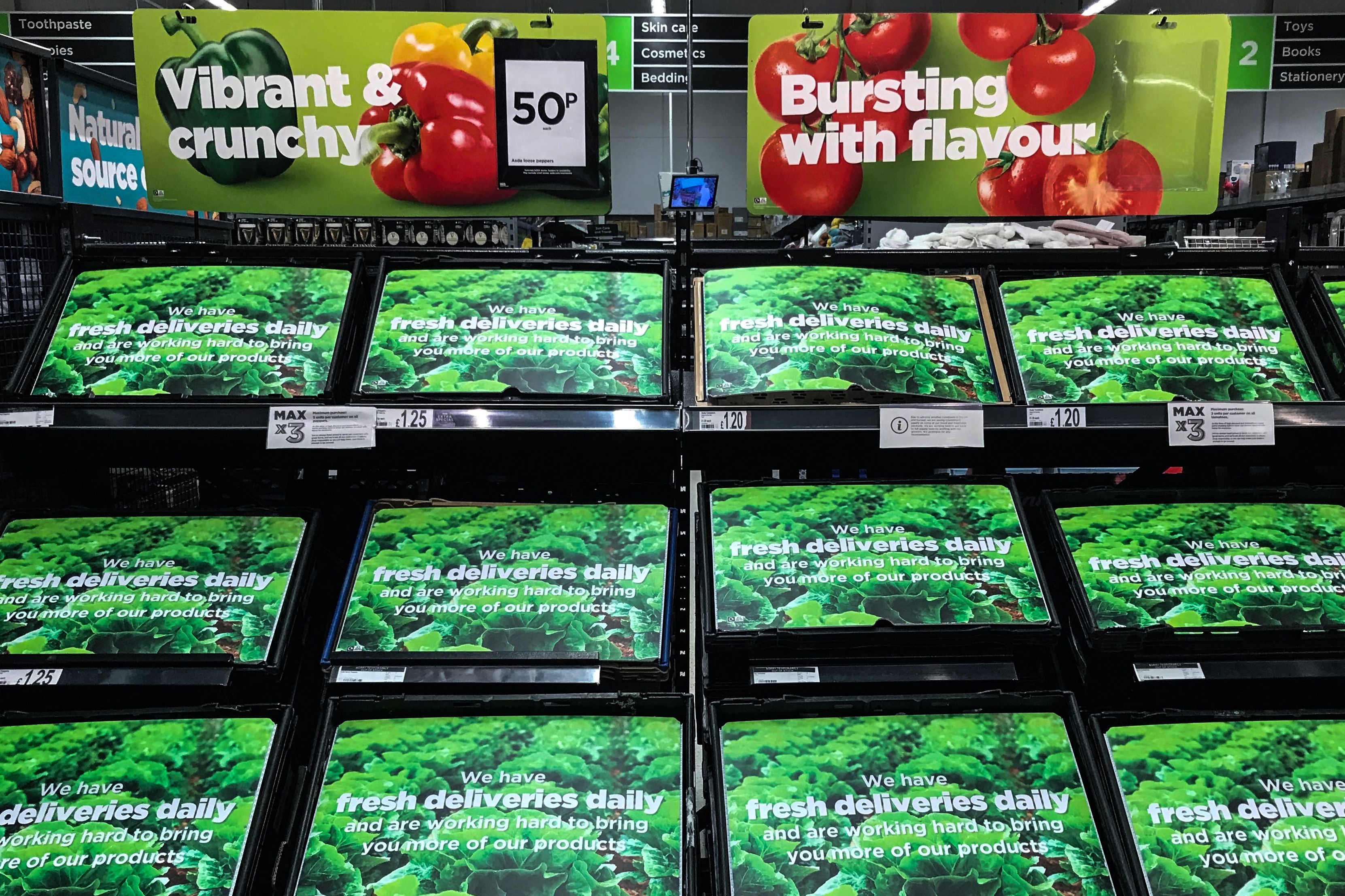 UK supermarkets Tesco, Aldi and Asda are rationing fruit and salad  vegetables