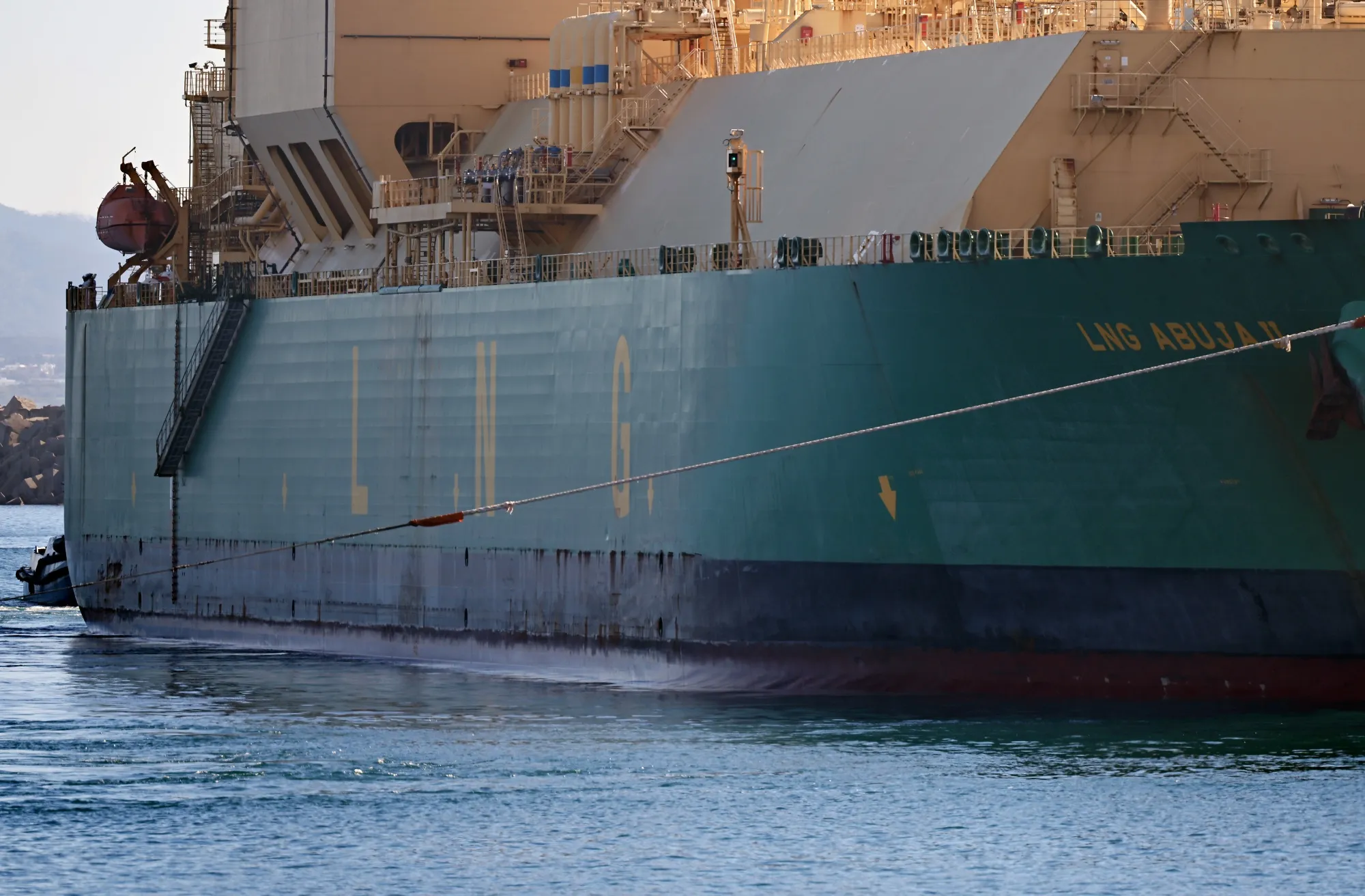 A vessel&nbsp;operated by Nigeria LNG Ltd.&nbsp;arrives in the port of Sines, Portugal.