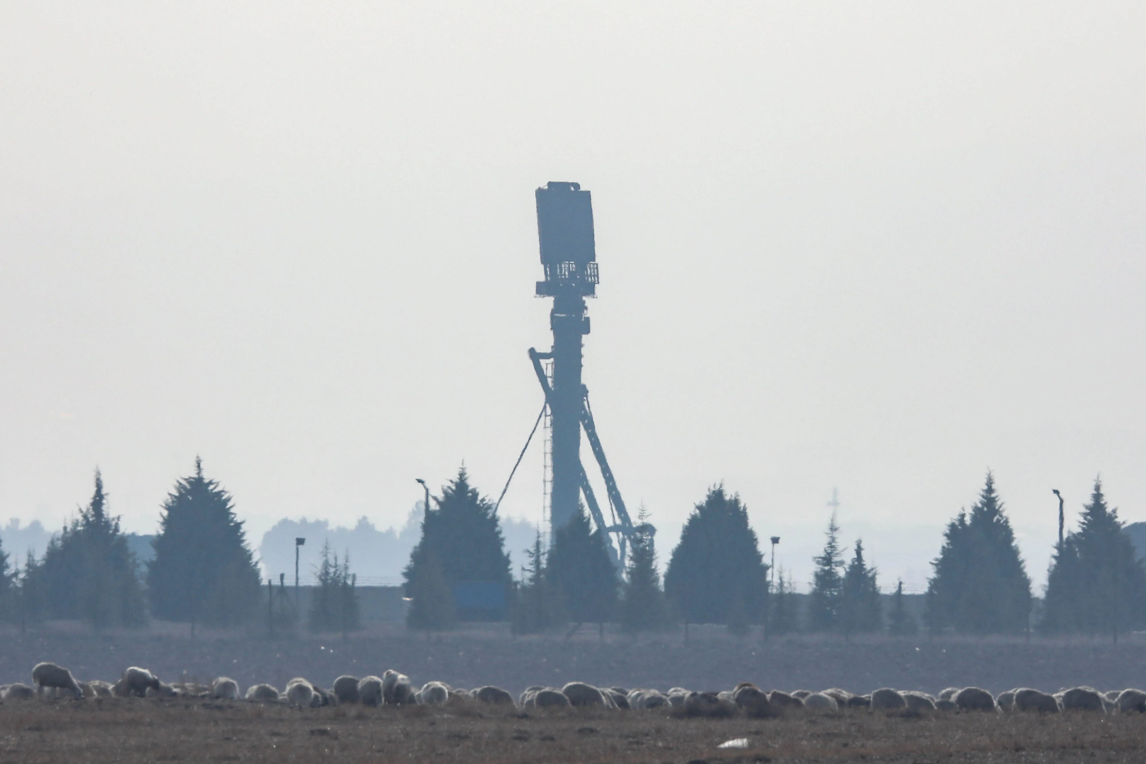 The S-400 air defense system at Turkish Air Force's Murdet Air Base in Ankara in Nov. 2019.