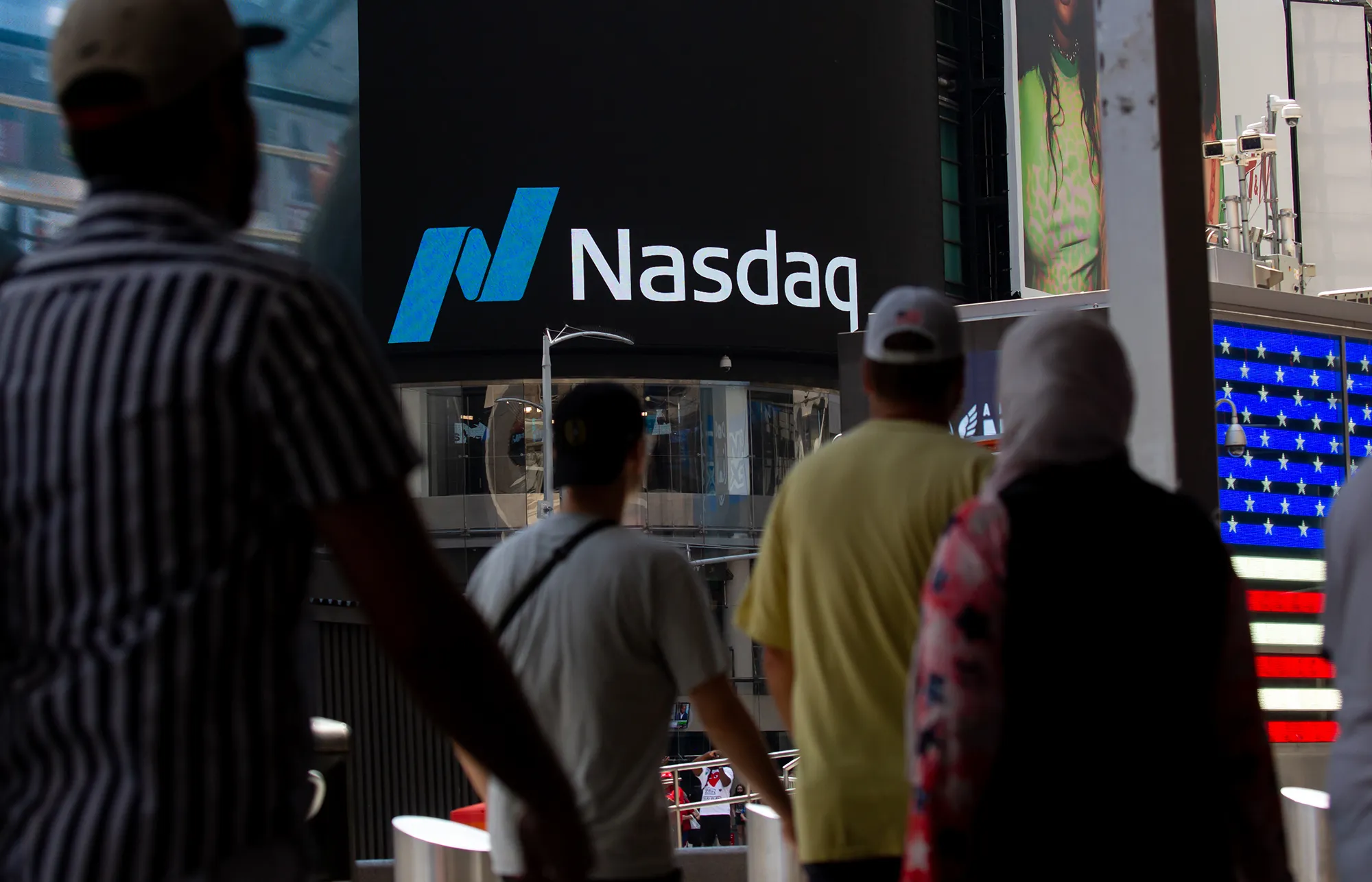 The Nasdaq MarketSite in New York.