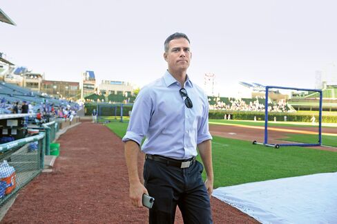 Epstein at Wrigley last season.