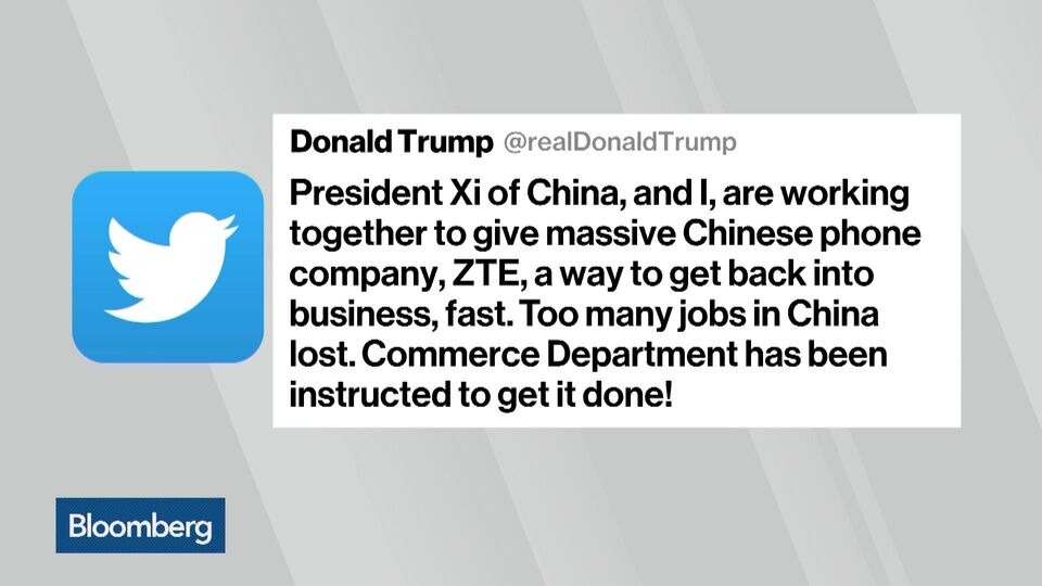 Image result for Trump and ZTE
