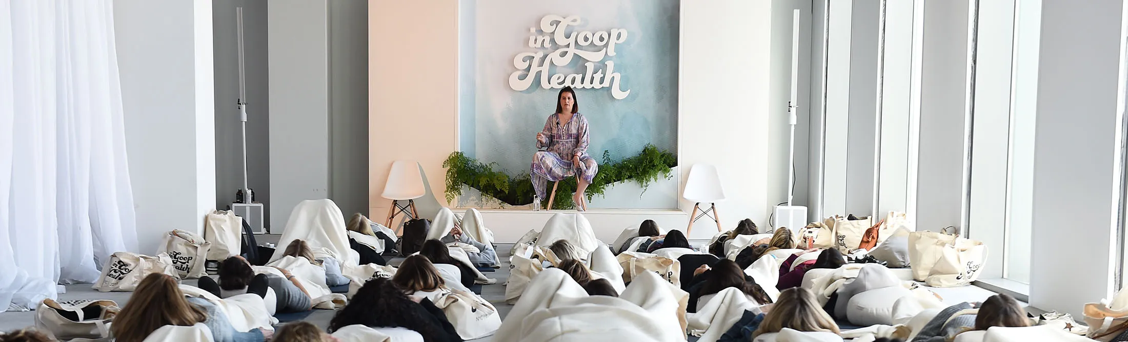 Guests attend the In goop Health Summit New York 2019 at Seaport District NYC on March 09, 2019 in New York City.&nbsp;