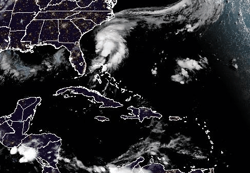 Tropical Storm Chantal Forms Off the Coast of the Carolinas