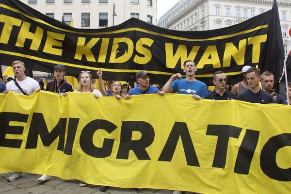 AUSTRIA-FARRIGHT-IDENTITARIAN-DEMONSTRATION