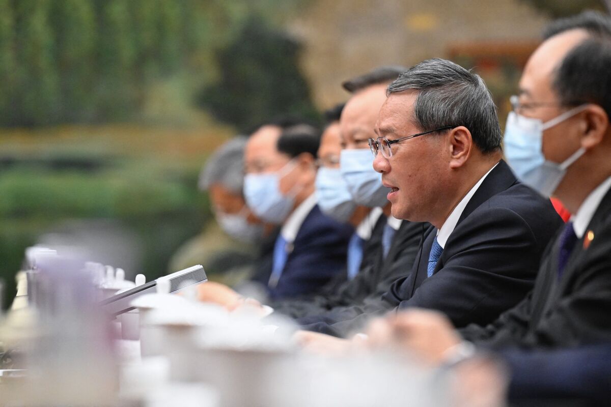 China Premier Li Qiang Speaks At WEF Summer Davos In Tianjin - Bloomberg