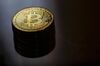 A stack of bitcoin tokens