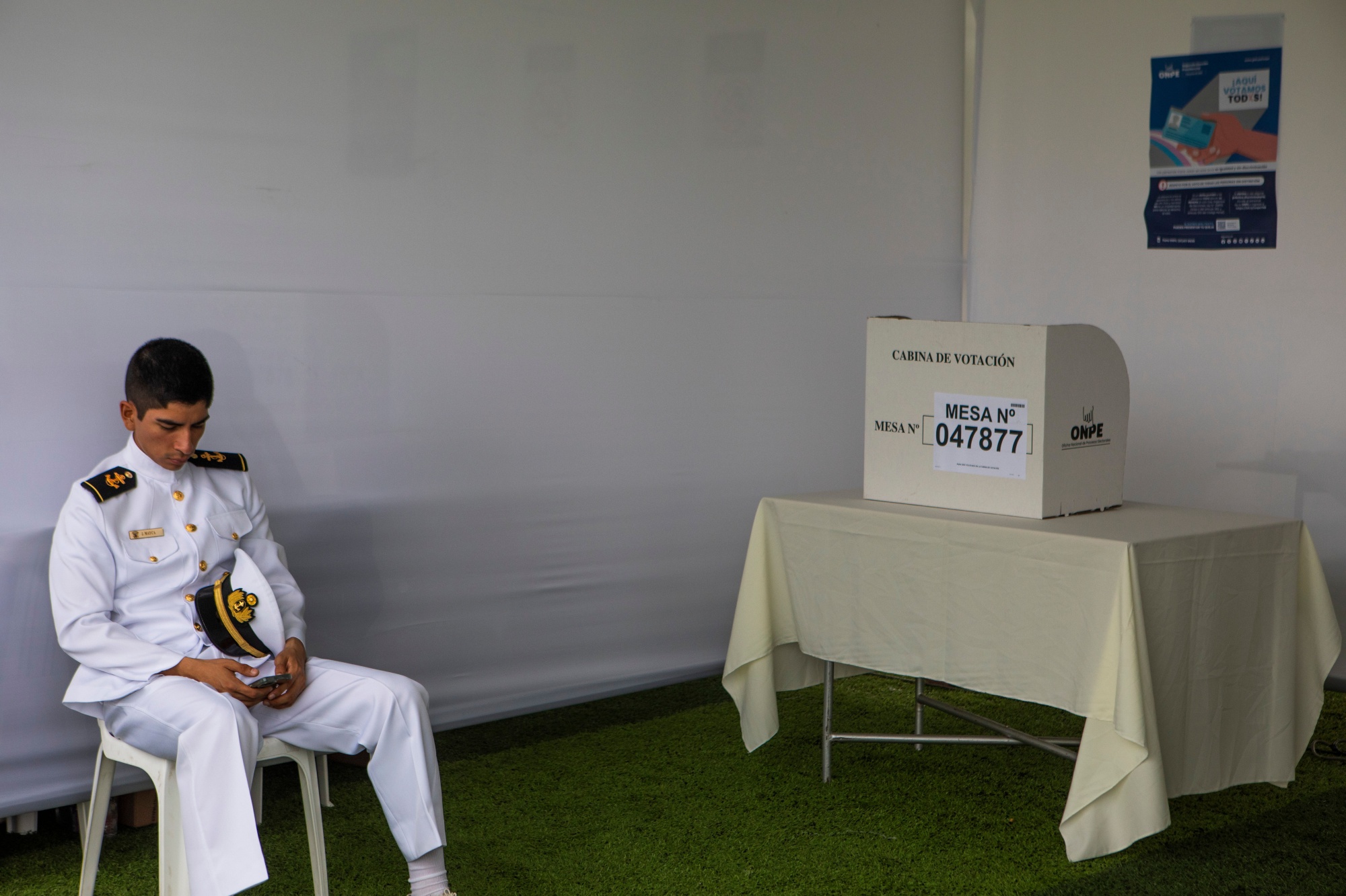 A member of Peru’s military
