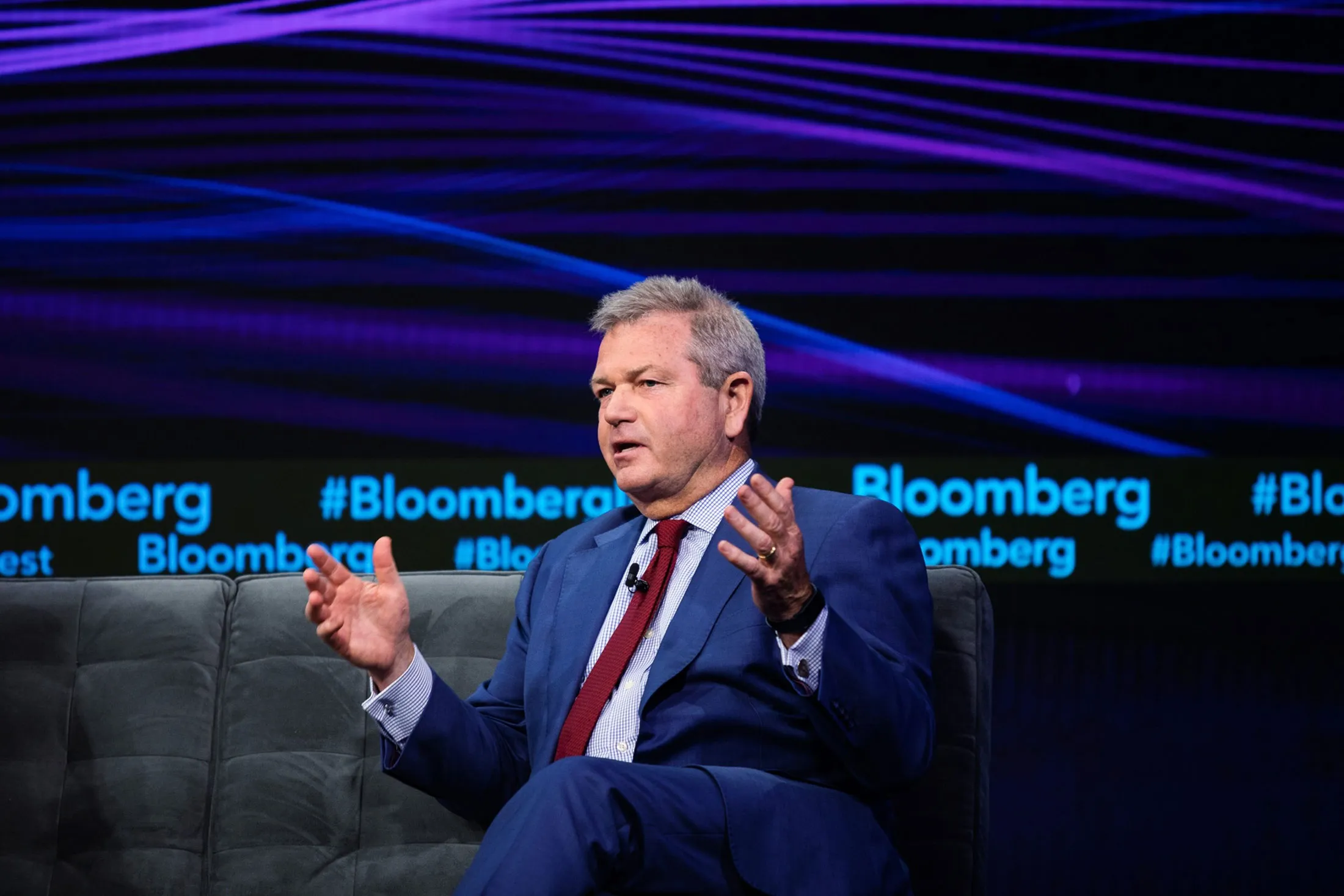 Martin Flanagan, president and chief executive officer of Invesco Ltd., speaks at the Bloomberg Invest Summit in New York.