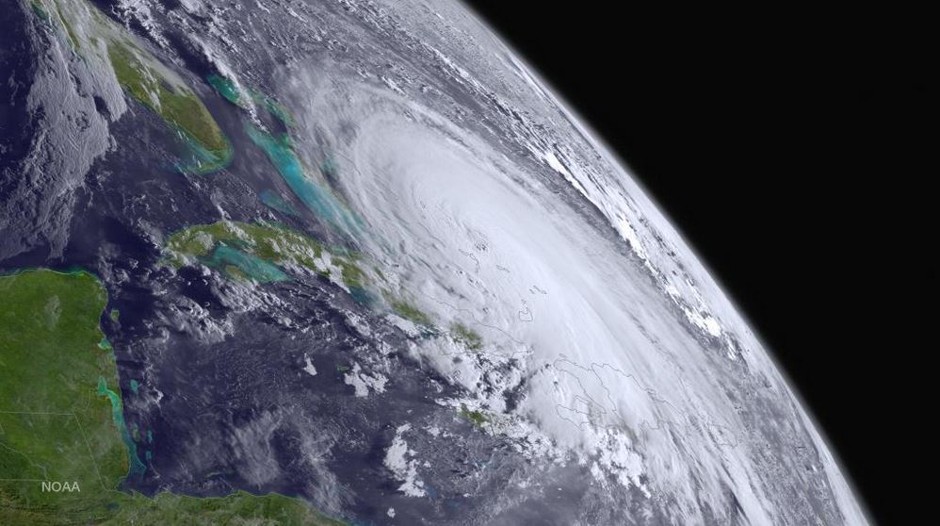 Hurricane Joaquin as seen Thursday by the GOES West satellite.
