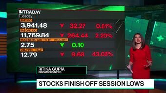 relates to Stocks Finish Off Session Lows After Snap Tumbles
