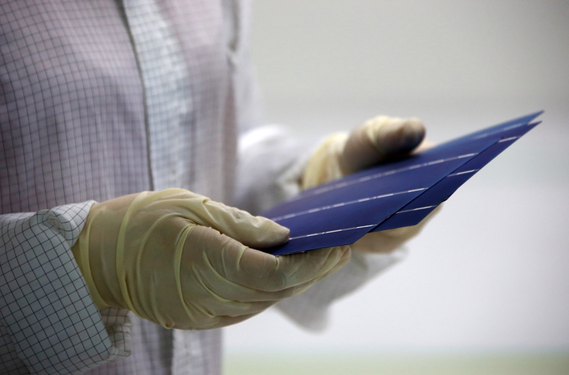 Solar Cell Production Inside A Trina Solar Ltd. Photovoltaics Plant