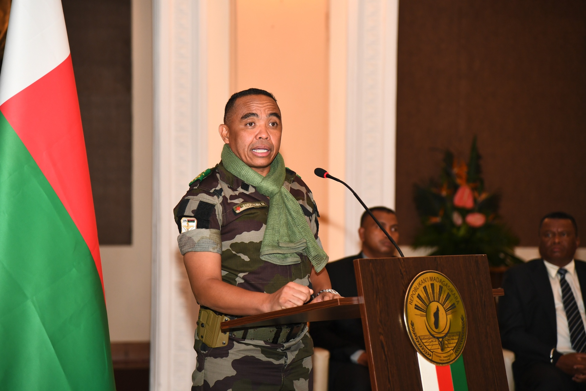 Michael Randrianirina in Antananarivo, Madagascar, March 25. Photographer: Sitraka Rajaonarison/Xinhua/Getty Images