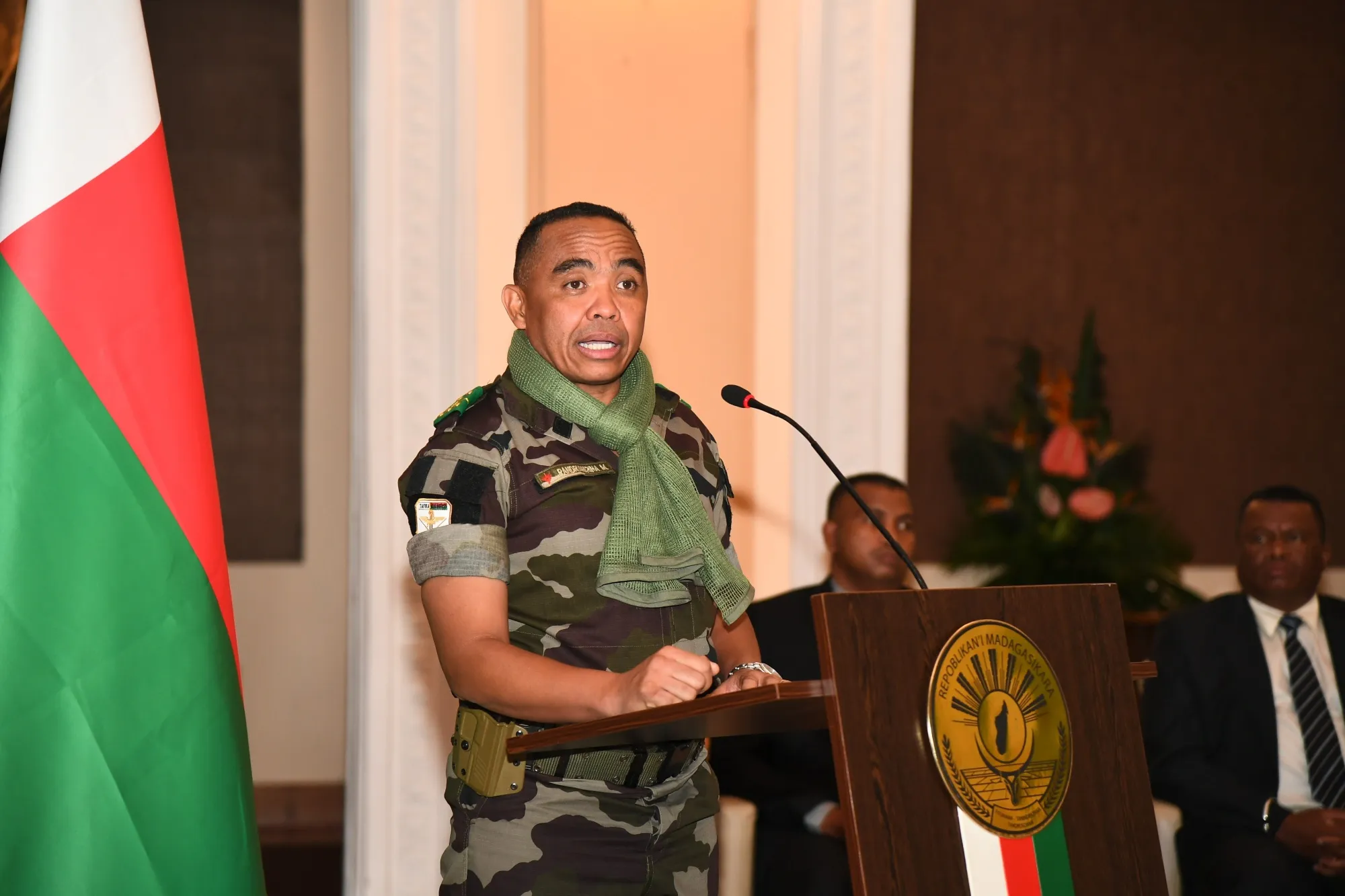 Michael Randrianirina in Antananarivo, Madagascar, March 25.