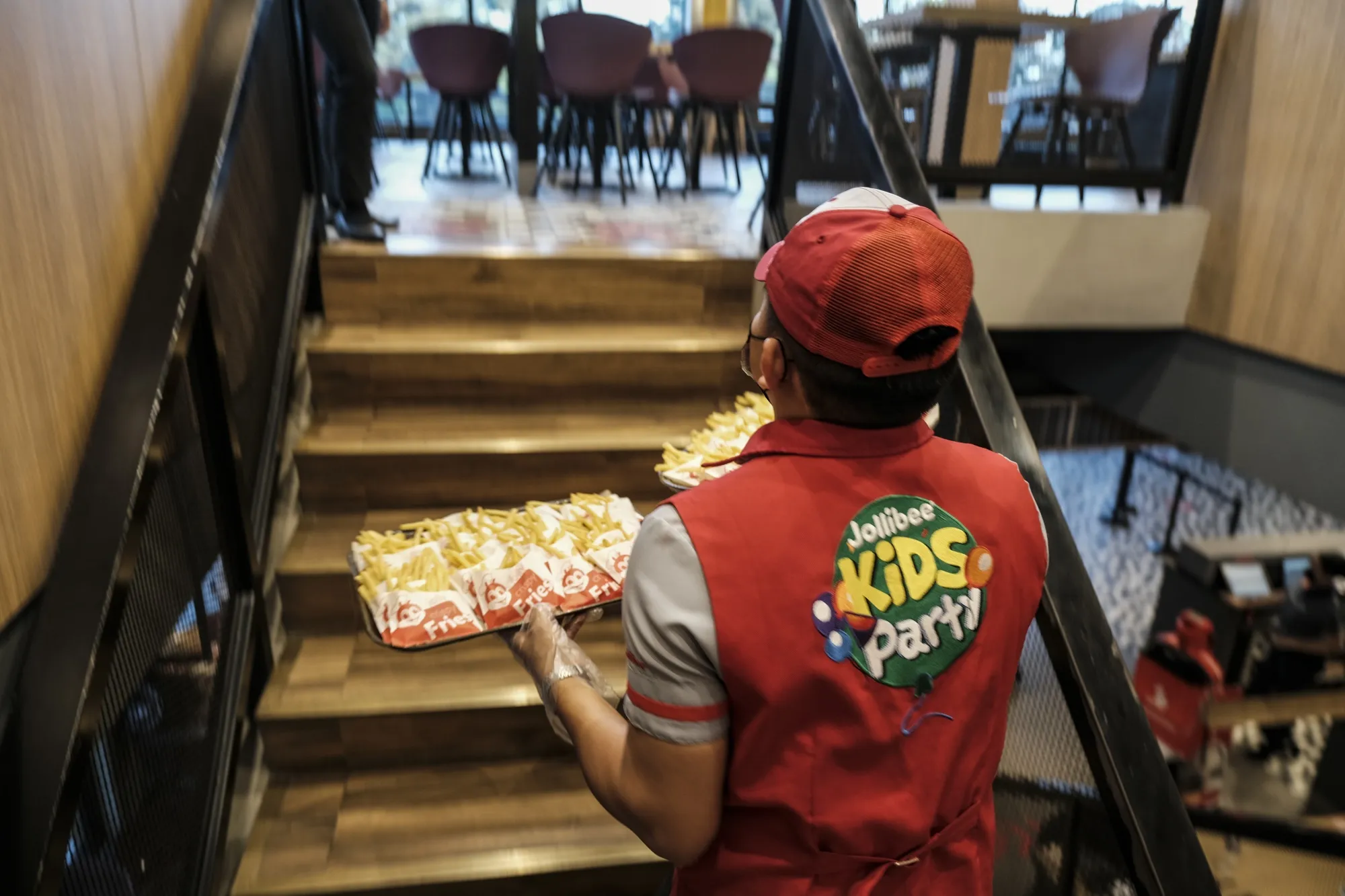 A Jollibee Foods Corp. restaurant in Quezon City, Metro Manila, the Philippines.