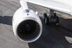 A Rolls Royce Holdings jet engine on an Emirates A350-900 passenger aircraft.